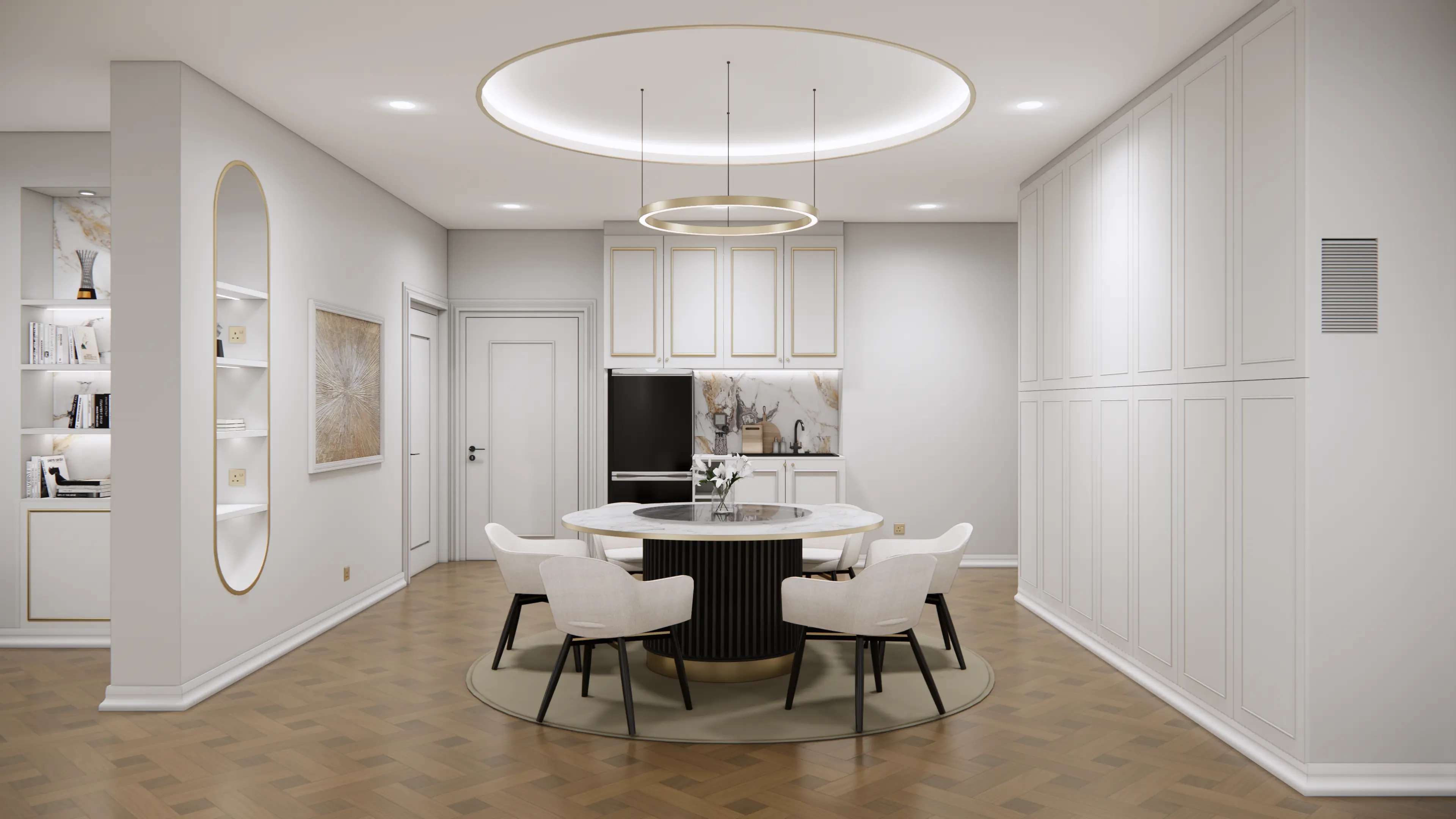 Dining — Opposite View & Kitchen Entry