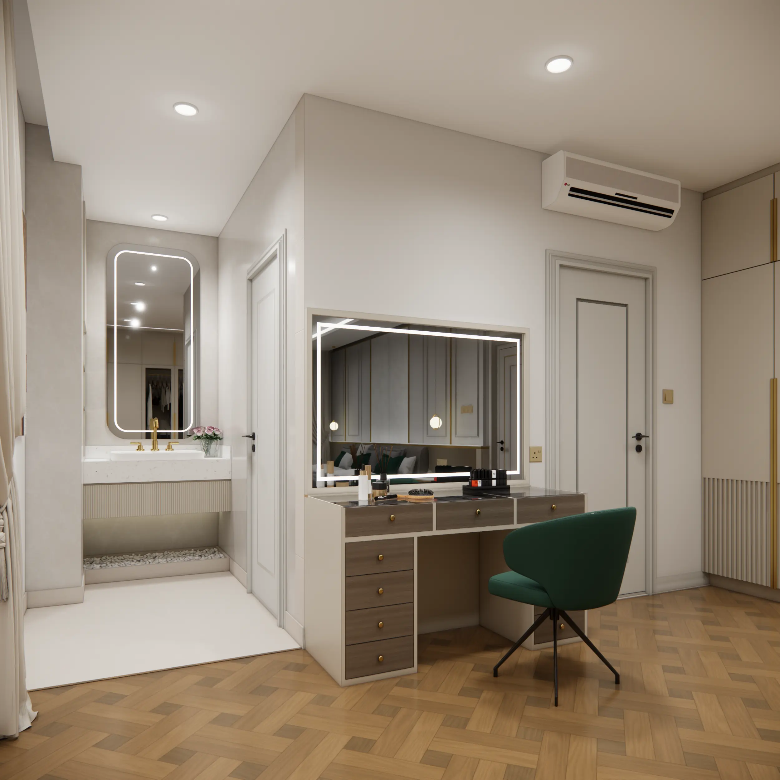 Master Bedroom — Window & Seating