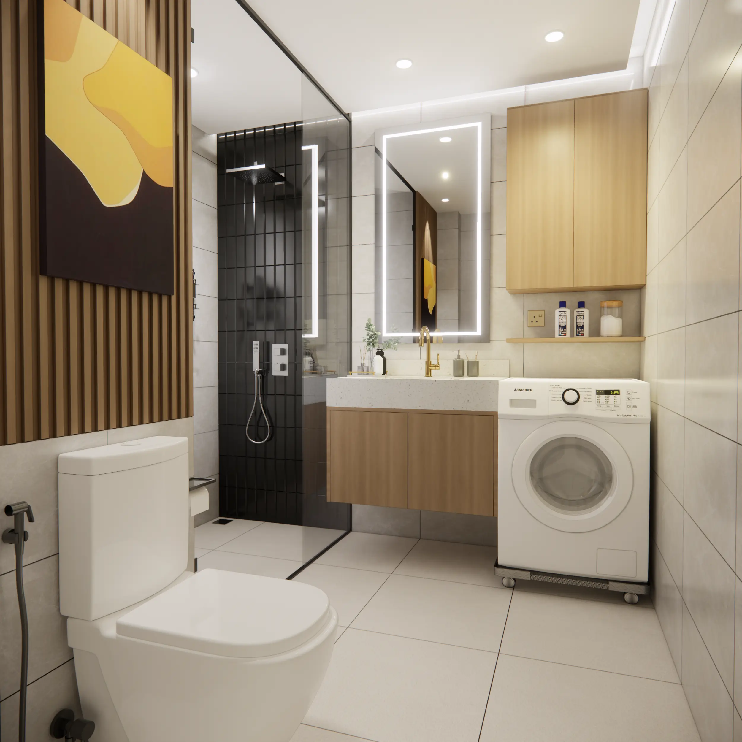 Common Toilet — Mirror & Vanity
