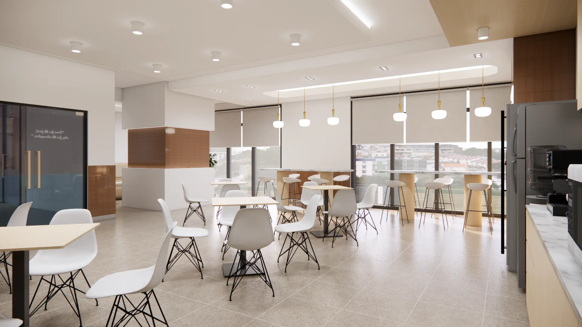 Canteen — City View & Pendant Lights