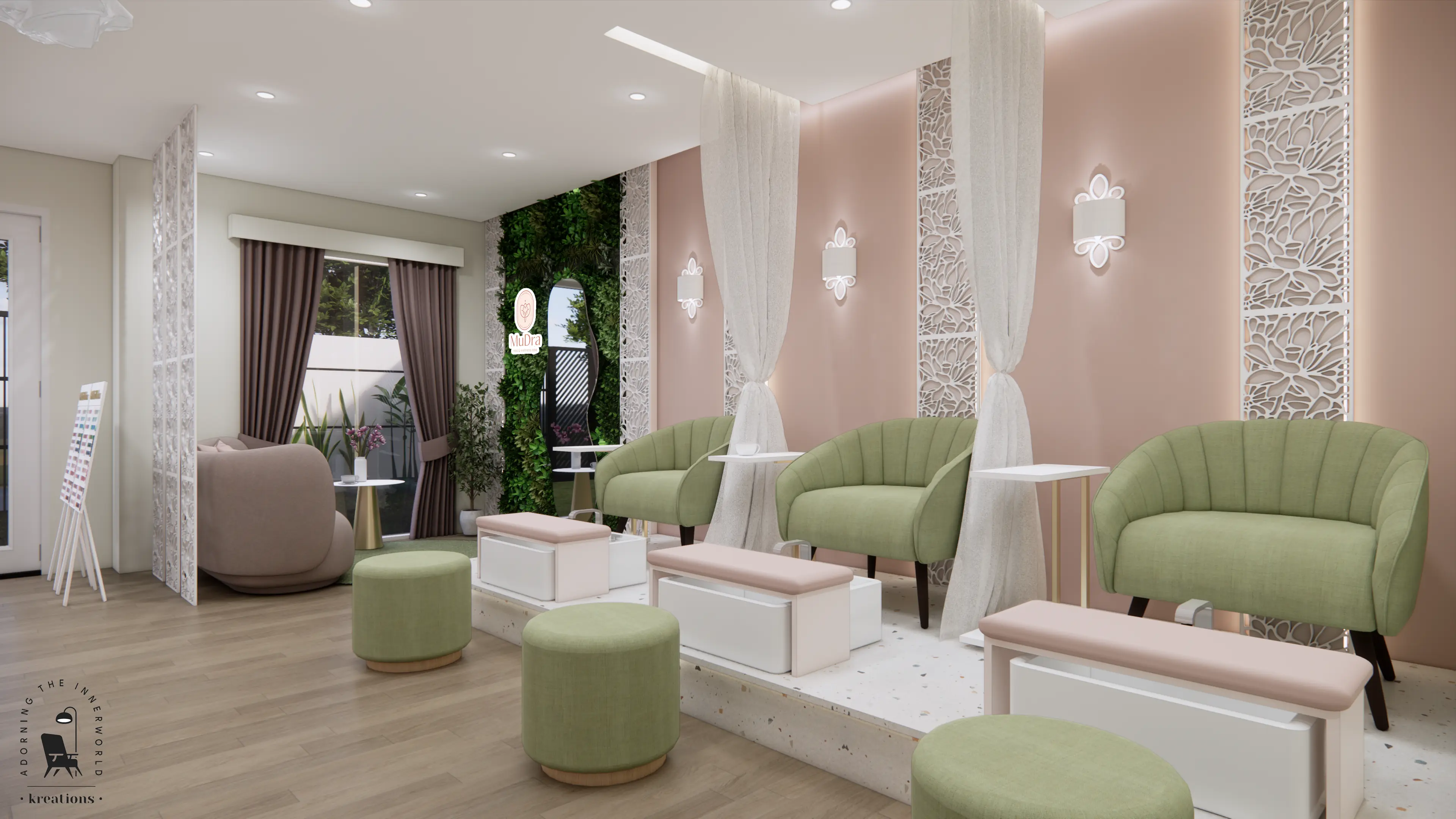 Foot Cleansing — Side View