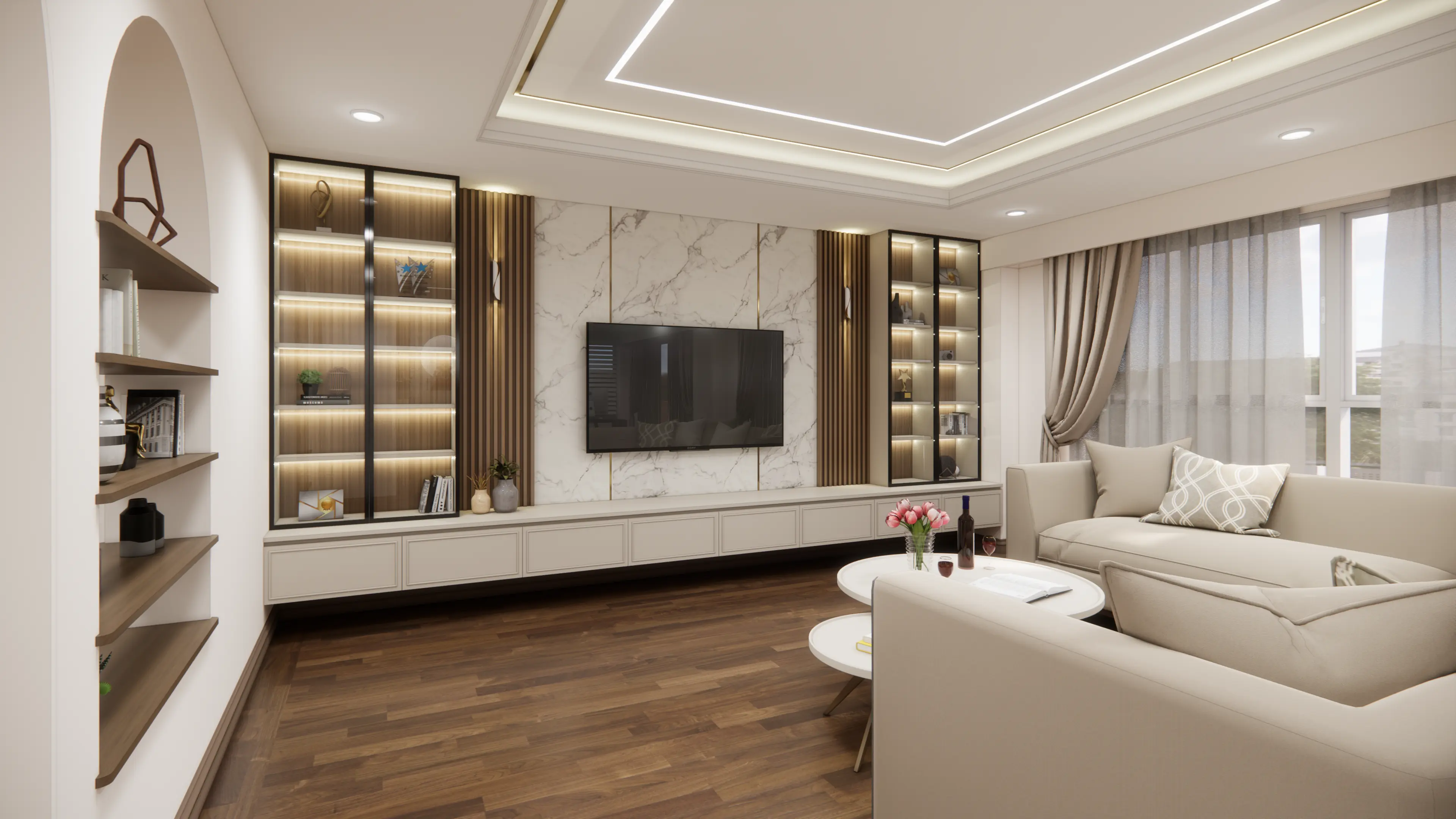 River View Point Condo — Living Room