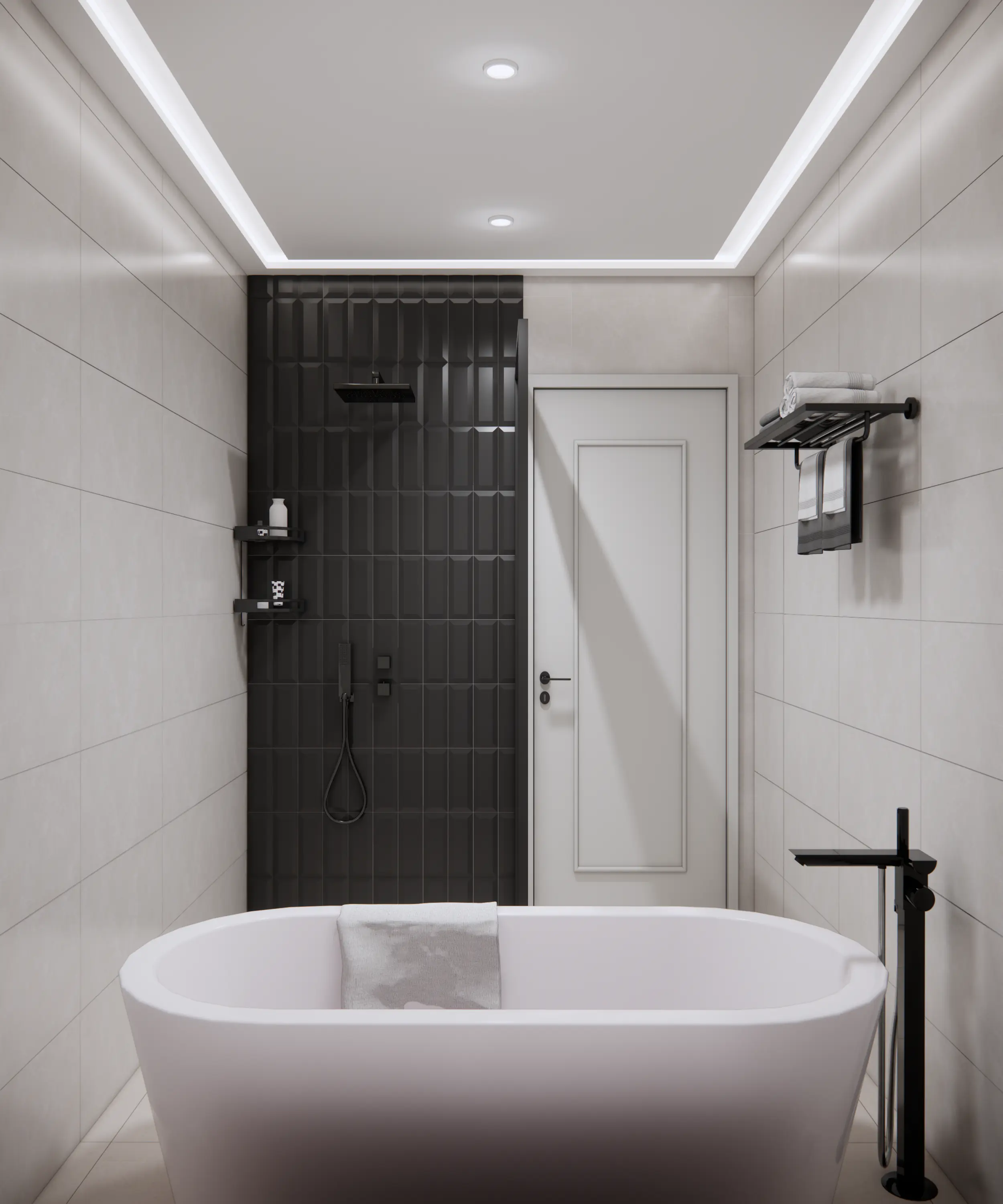 Master Bathroom — Shower Area