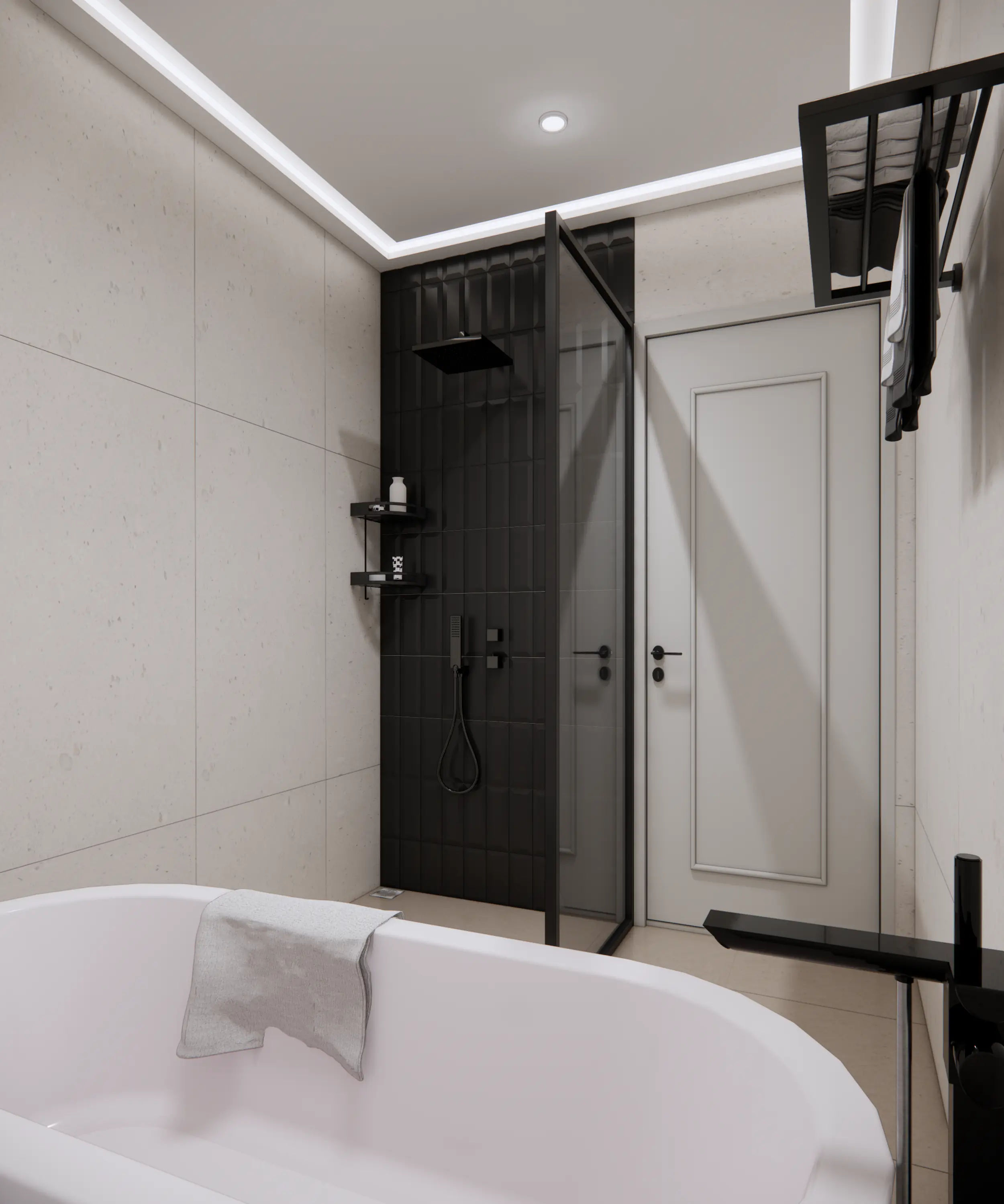 Master Bathroom — Gold Fixtures