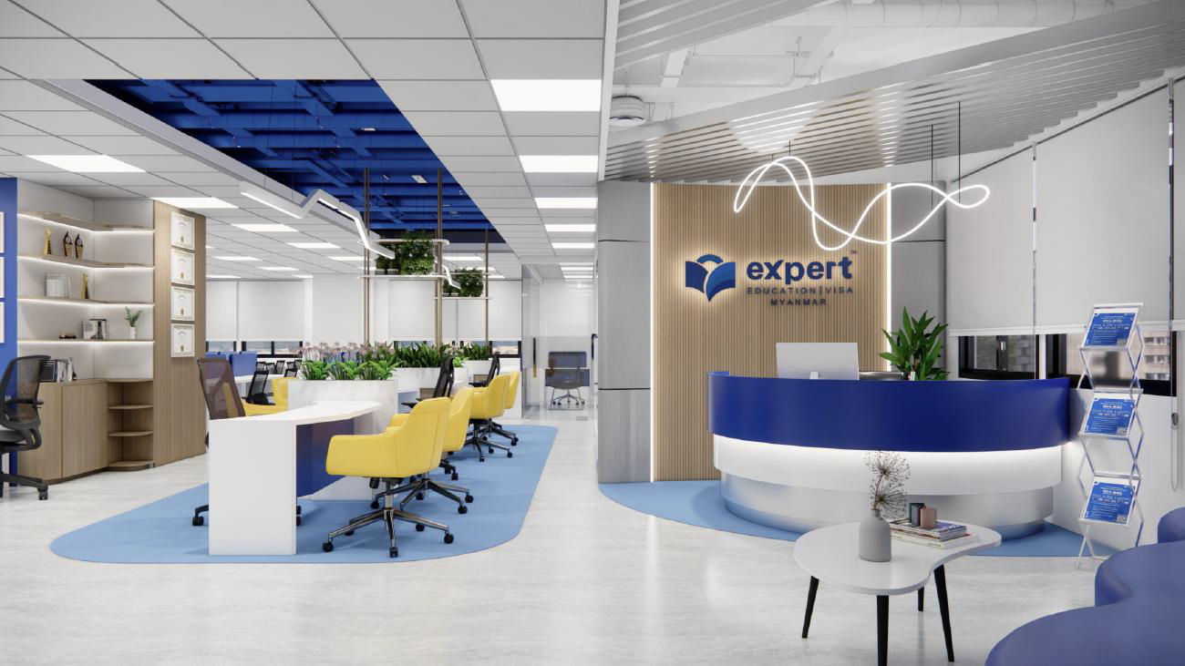 Reception Desk — Expert Logo
