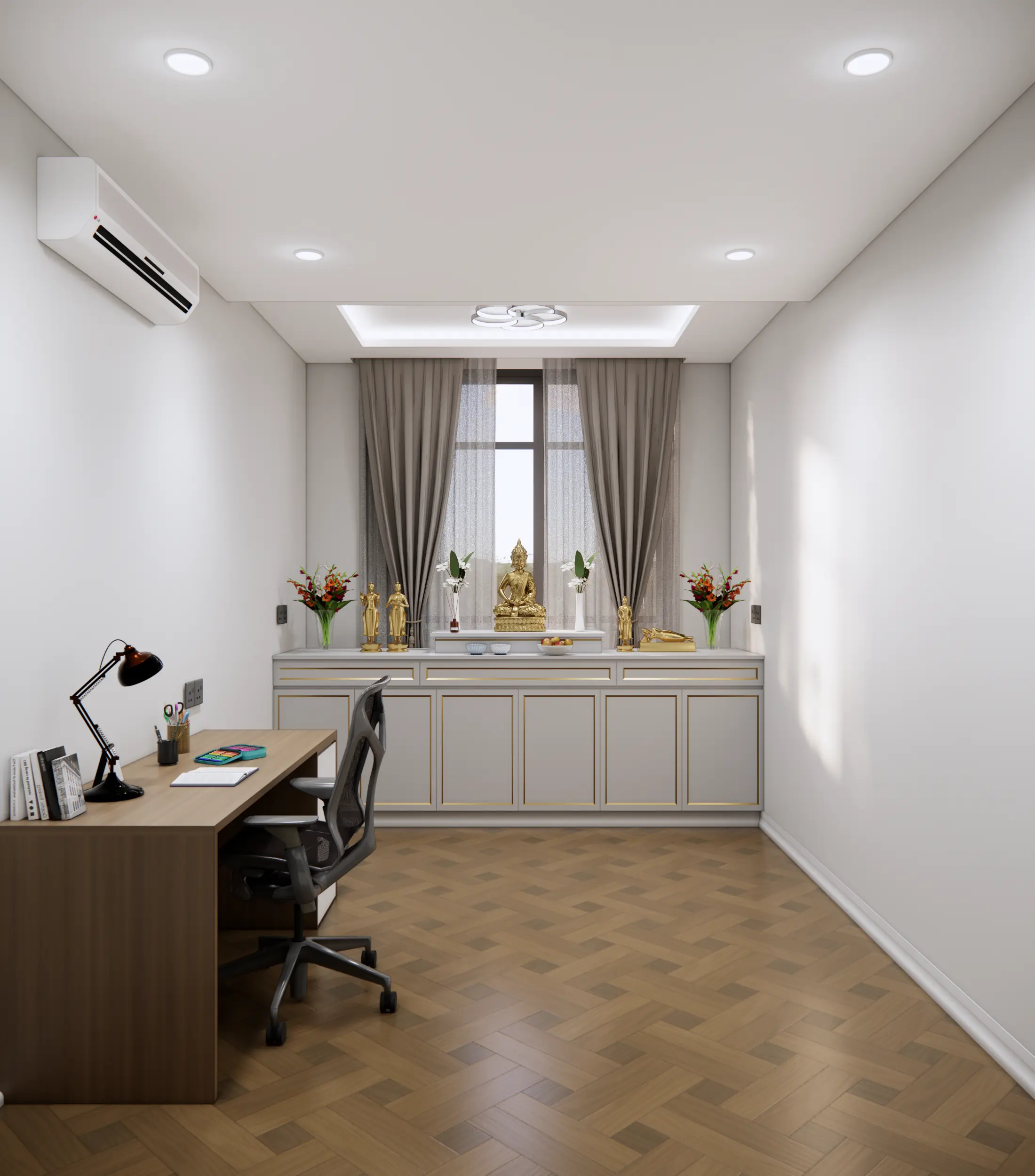 Shrine Room — Buddha Altar View