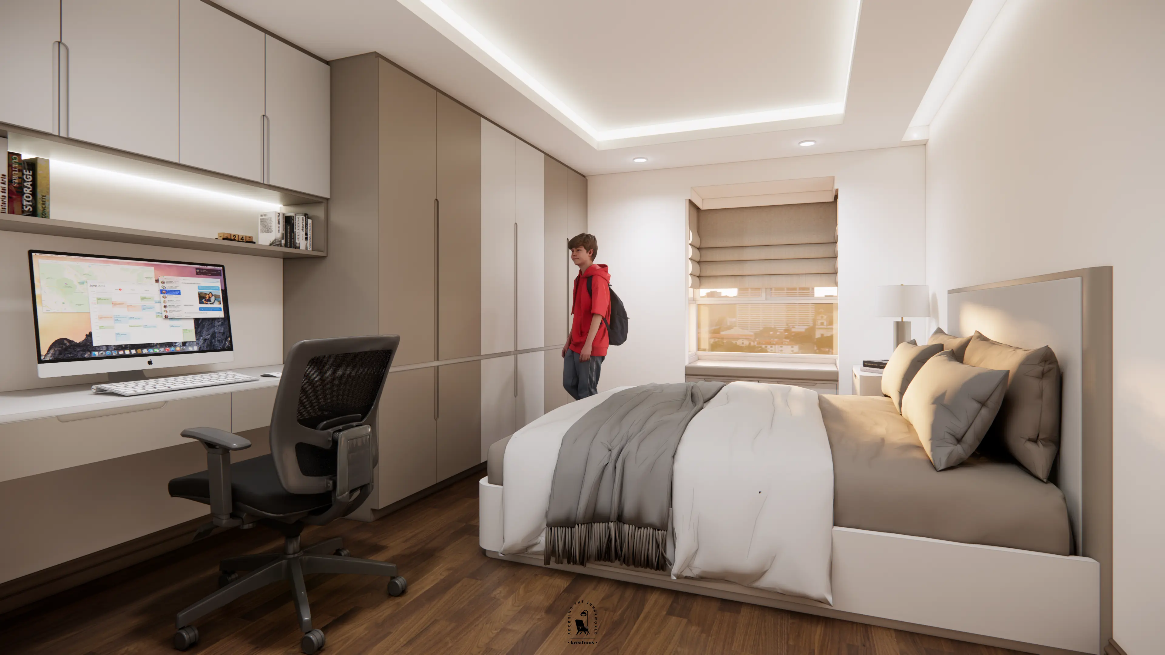 Son's Bedroom — Study & Desk