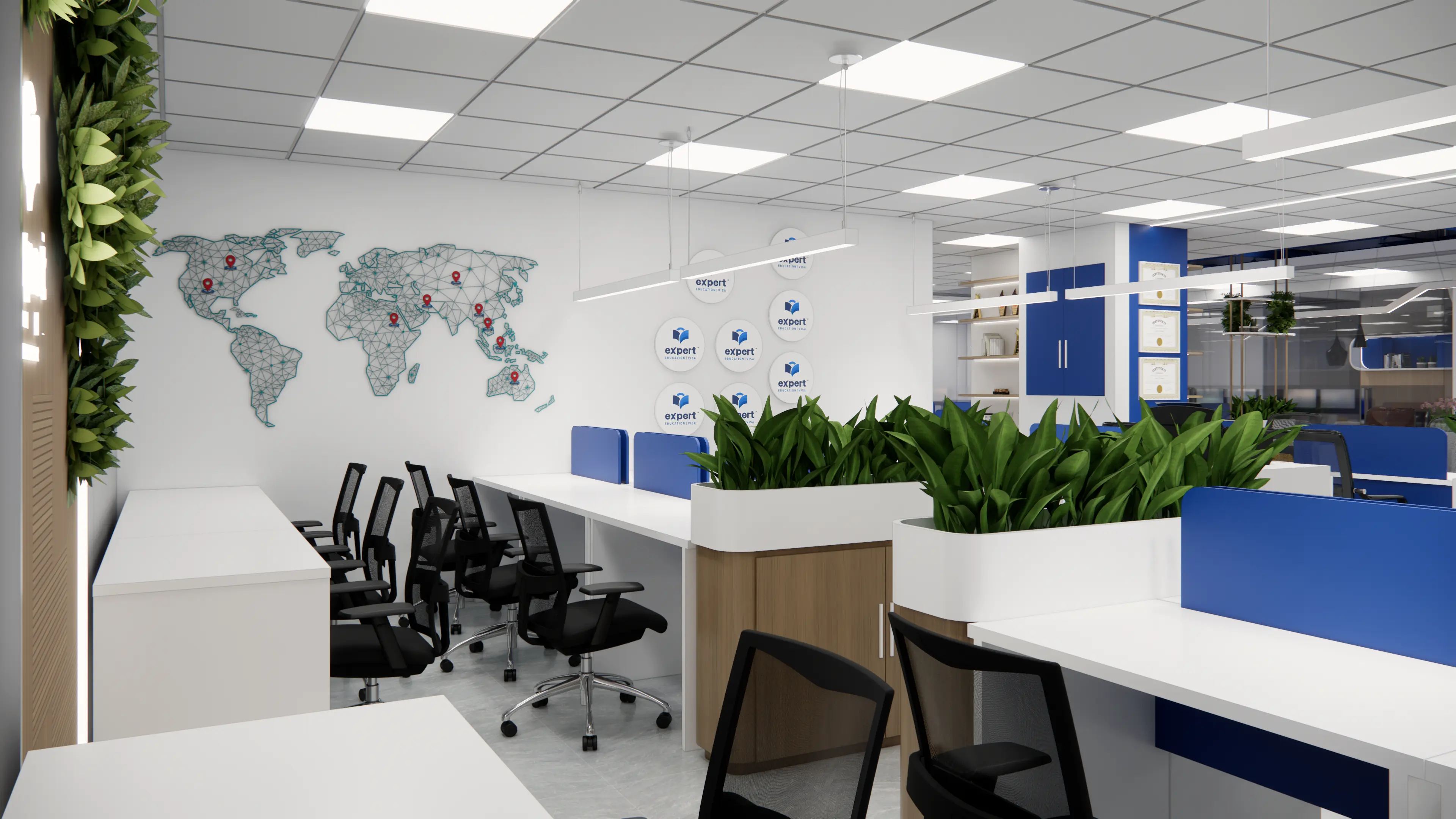 Workstation — Open Plan Full View